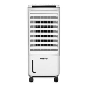 Muvip Climatizador 7.5 Litros - 80W - 3 Velocidades - Oscilación 70º - Temporizador - Humidificador - Caudal 280m³/h - con Ice-Pack