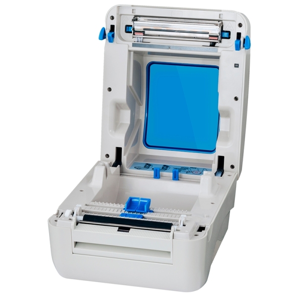 AVPos E49 Impresora Termica Etiquetas - Velocidad 102mm/s - Resolucion 300 DPI - USB y LAN - Color Gris