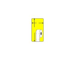 DYMO LABELWRITER 99014 ETIQUETAS DE ENVIOS DE PAPEL TERMICO GENERICO S0722430 - Color Amarillo