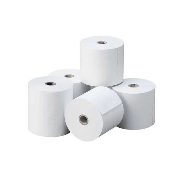Oqonos Rollo de Papel Termico 80x80x12mm - Libre de BPA - FSC - 74.2 metros - 55 gramos