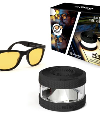 Fase Light Baliza de Señalizacion de Emergencia V16 Conectada con DGT + Gafas Conduccion Nocturna