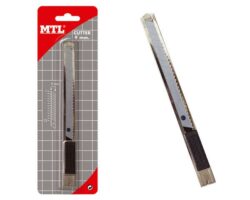 Dohe Cutter de Acero Inoxidable - Cuchillas Tronzables de Acero - Sistema de Bloqueo de Cuchilla - Blister Individual