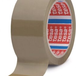 Precinto de embalar Tesa 4089 marrón de 50mm con adhesivo de caucho natural para cajas