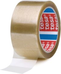 Precinto de embalar Tesa 4089 transparente de 50mm con adhesivo de caucho natural para embalaje profesional