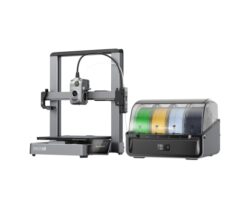 Creality Hi Combo Impresora 3D Abierta + Unidad CFS - Volumen 26x26x30cm - Calibraciones Automaticas - Extrusor Multifuncional - Cuerpo Metalico - Velocidad Hasta 500 mm/s - USB, WiFi