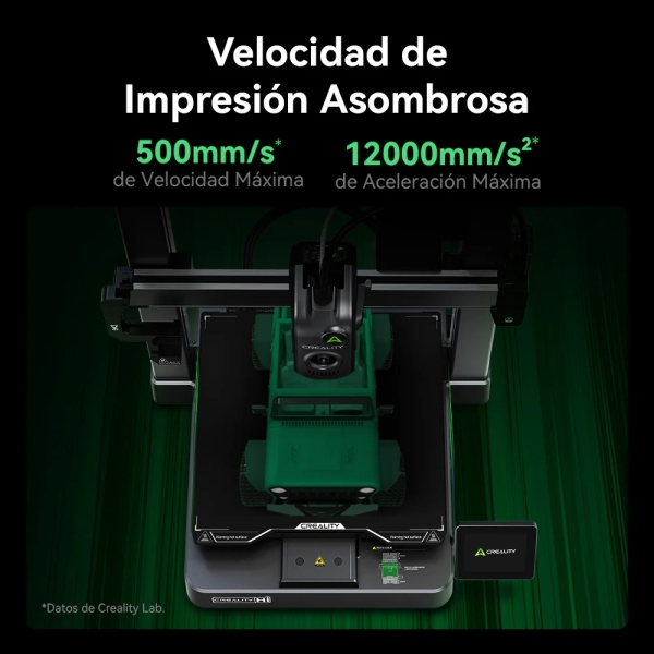 Creality Hi Combo Impresora 3D Abierta + Unidad CFS - Volumen 26x26x30cm - Calibraciones Automaticas - Extrusor Multifuncional - Cuerpo Metalico - Velocidad Hasta 500 mm/s - USB, WiFi