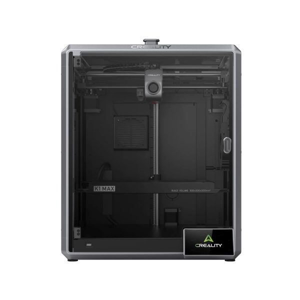 Creality K1 MAX Impresora 3D Cerrada - Volumen 30x30x30cm - Impresion de Alta Velocidad de 600mm/s - Lidar y Camara Inteligente IA - Flujo de 32mm³/s y Enfriamiento Dual - USB, Ethernet, WiFi