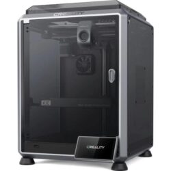 Impresora 3D Creality K1C cerrada con cámara IA y estructura metálica