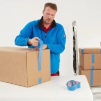 64007-00000-00 Tesa 64007 Cinta para Precintado a Prueba de Manipulaciones 50mm x 50m – Seguridad Total en Color Amarillo