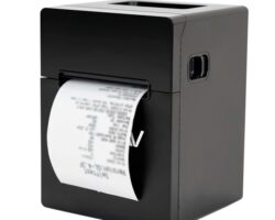 Impresora AVPos térmica AVP-TC21NET con puertos USB y LAN en color negro