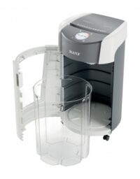 Destructora de papel Leitz IQ OptiMax Office – P-5, 120 min y 35L