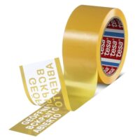 cinta-para-precintado-tesa-64007-seguridad-amarillo Cinta para precintado Tesa 64007 amarilla de seguridad a prueba de manipulaciones para cajas