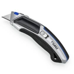 Cúter profesional Dahle 10891 de cuerpo metálico con guía automática y mango de goma