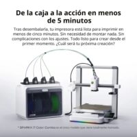 1002140006_1 Impresora 3D Creality Sparkx i7 Combo Multicolor WiFi