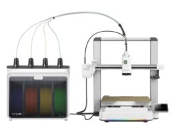 Impresora 3D Creality Sparkx i7 Combo de estructura abierta con unidad de filamento multicolor CFS Lite, cuerpo metálico y velocidad de 500 mm/s para oficina técnica.