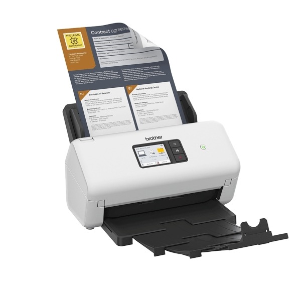 Escaner Documental Brother ADS-4550W WiFi 70ppm Alimentador 60 Hojas
