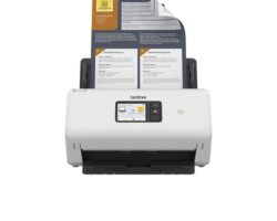 Escaner documental Brother ADS-4550W WiFi con alimentador automático y doble cara ideal para optimización y rendimiento en la oficina
