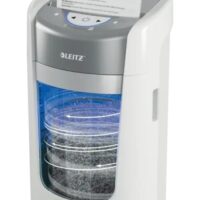 Destructora de papel Leitz IQ OptiMax Home Office 225 con corte de seguridad DIN P5 y papelera de 15L ideal para optimización y rendimiento en la oficina
