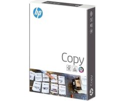Paquete de papel HP Copy A4 de 80gr con 500 hojas blancas para impresión láser e inyección de tinta sin atascos.